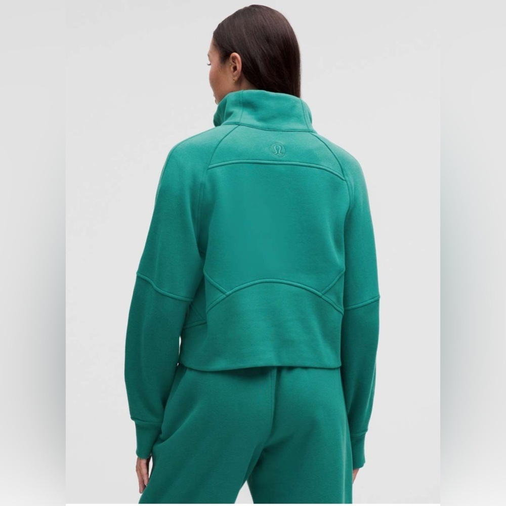 Lululemon Scuba Oversized Funnel Neck Half Zip — NWT, Teal Lagoon, xs/sm - Picture 3 of 7